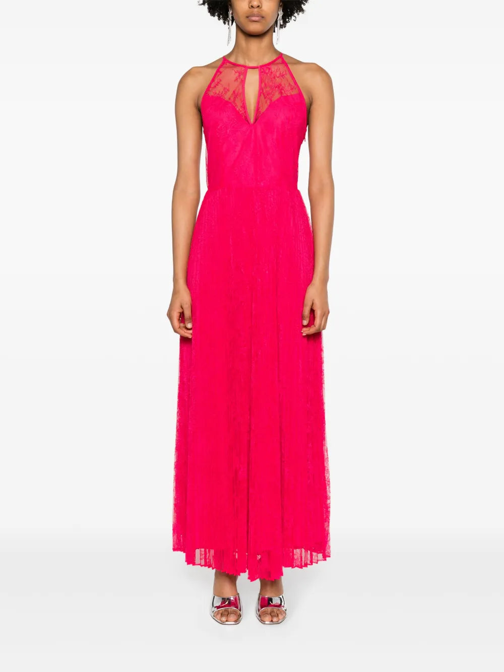 Halterneck Lace Gown