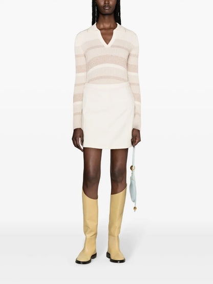 Striped Lurex-Detailing Jumper
