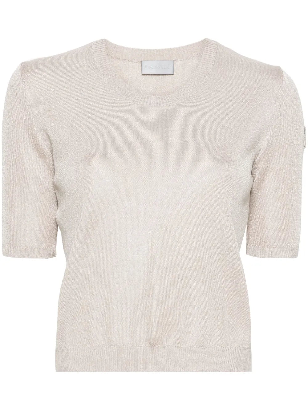 Logo-Patch Short-Sleeve Jumper