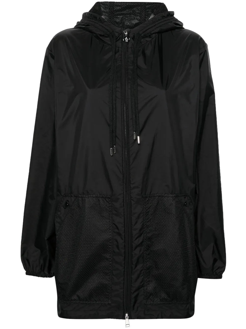 Mesh-Panels Hooded Jacket