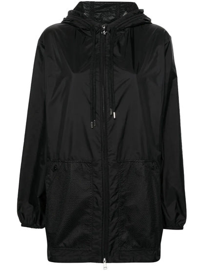 Mesh-Panels Hooded Jacket
