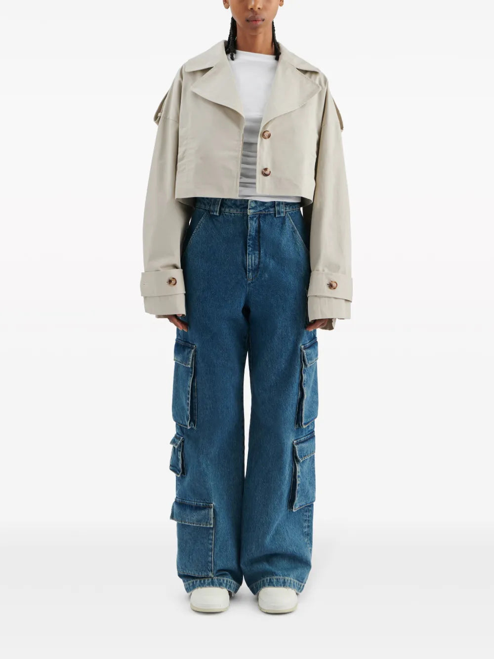 Gaia Cropped Trench Coat