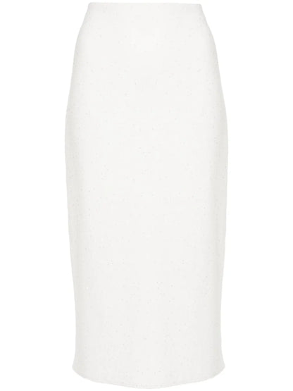 Sequin-Embellished Pencil Skirt