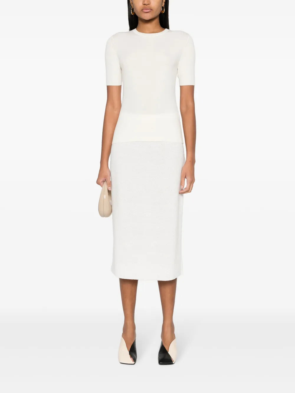Sequin-Embellished Pencil Skirt