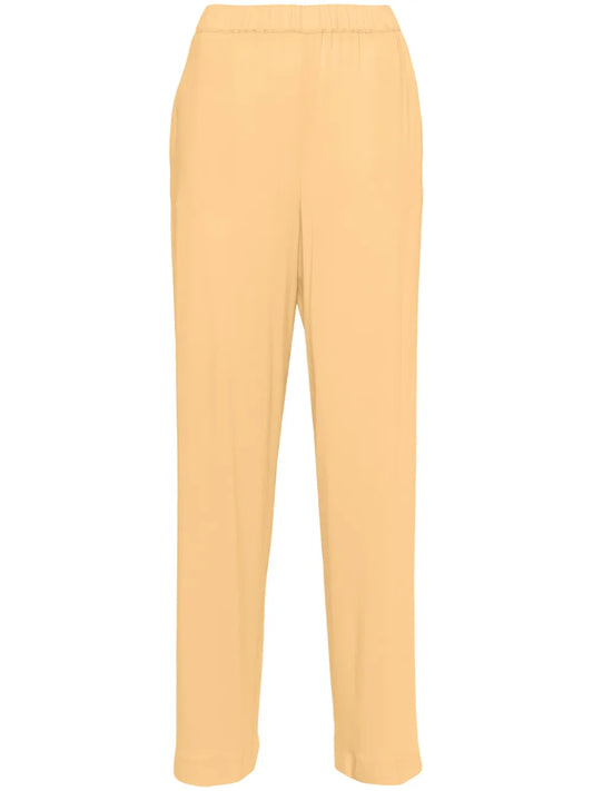 High-Waist Straight-Leg Trousers