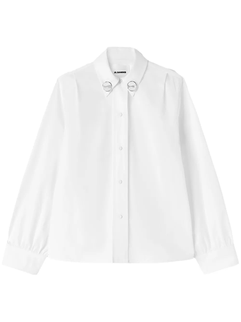 Jewel-Clip Cotton Shirt