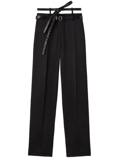 Belted Tailored Trousers