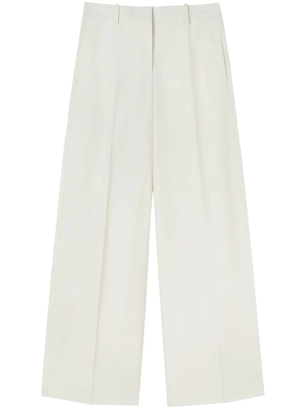 Straight-Leg Cotton Trousers