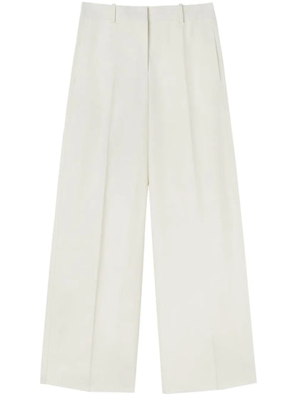 Straight-Leg Cotton Trousers