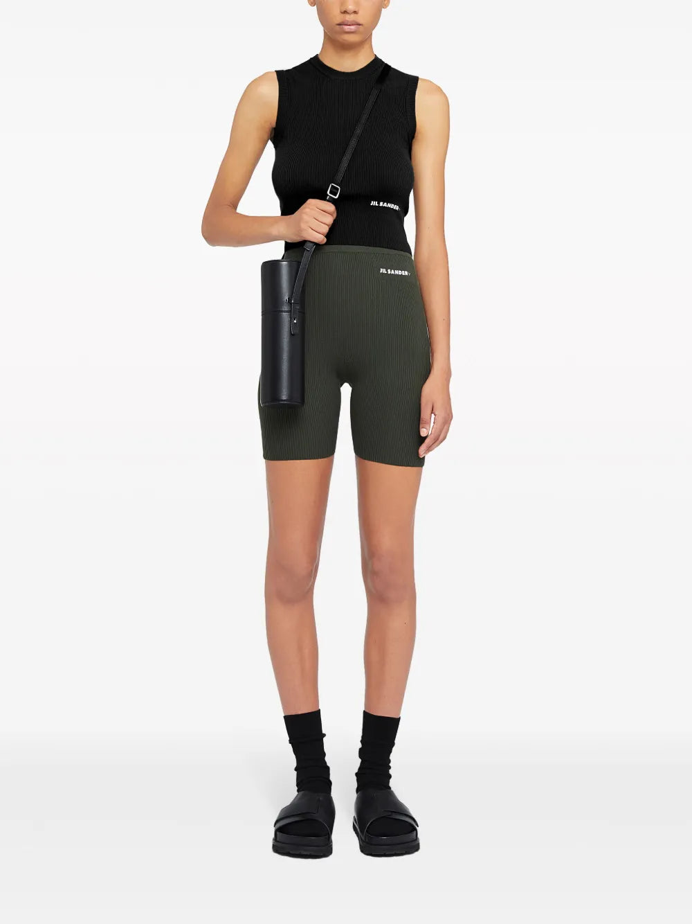 Logo-Print Cotton Vest Top
