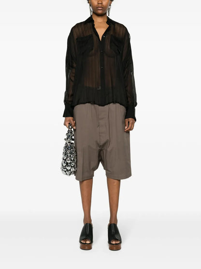 Asymmetric Silk Shirt