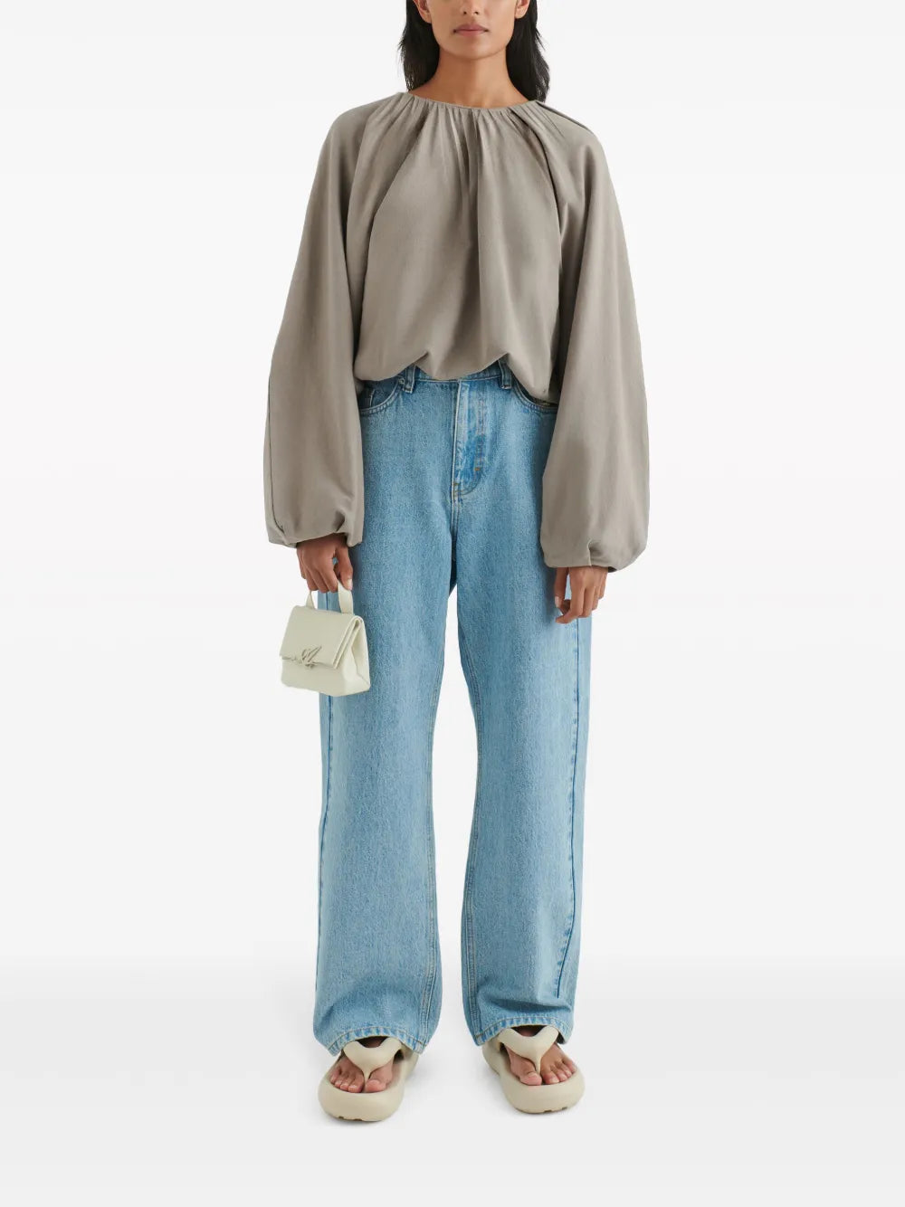 Sade Gathered Cotton Top