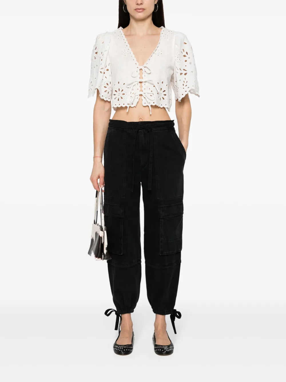 Ivy Tapered Cargo Jeans