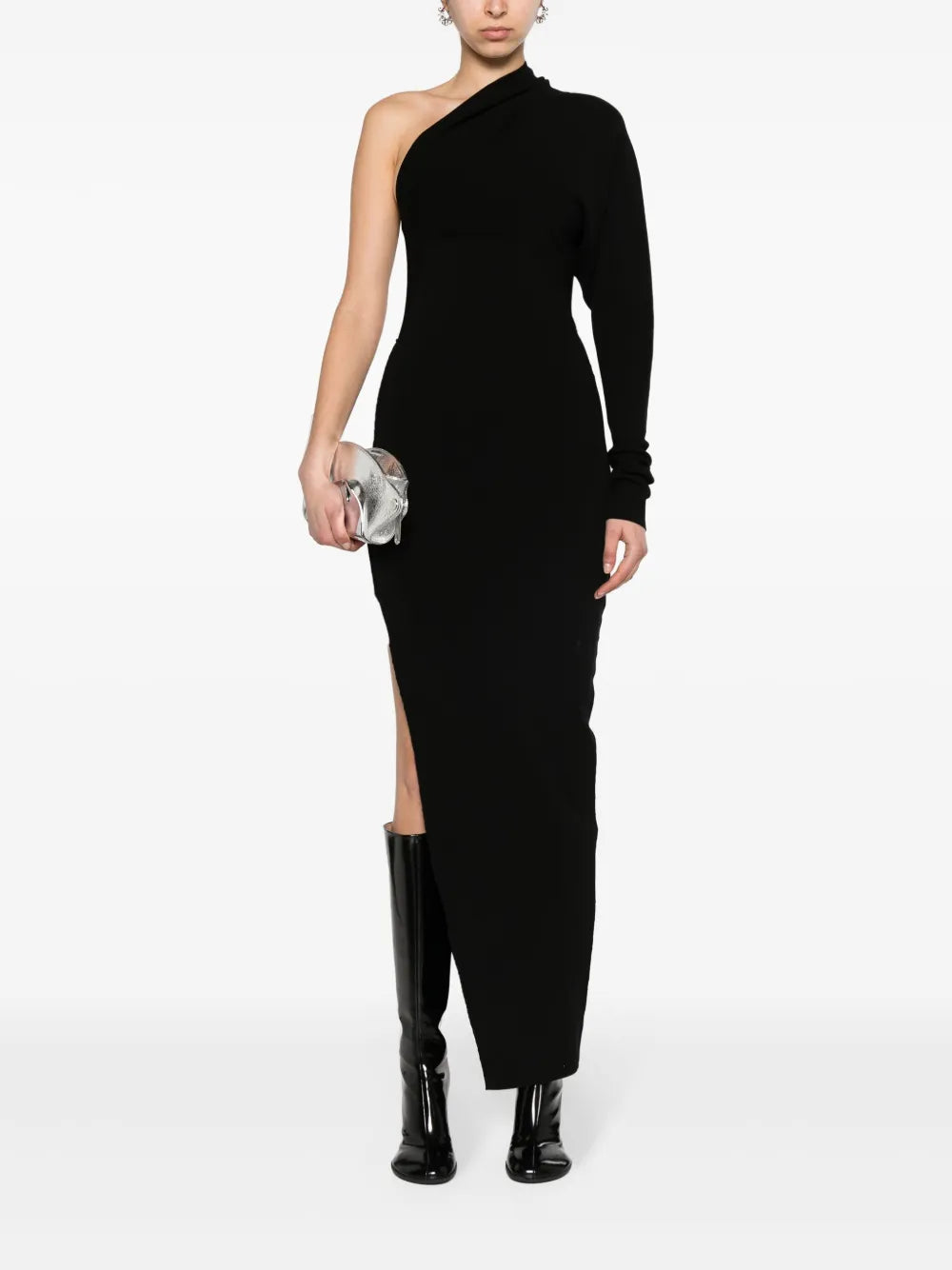 One-Shoulder Column Maxi Dress