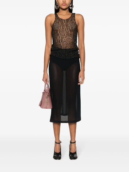 Sheer Open Tank Top