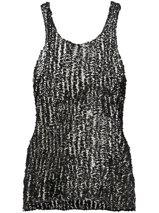 Sheer Open Tank Top