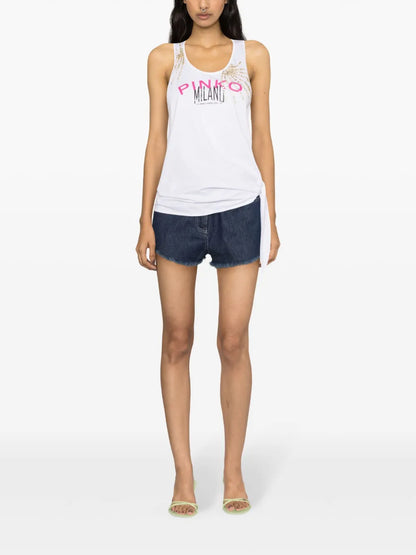 Lesina Crystal-Embellished Tank Top