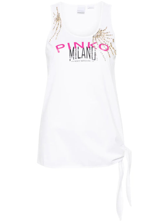 Lesina Crystal-Embellished Tank Top