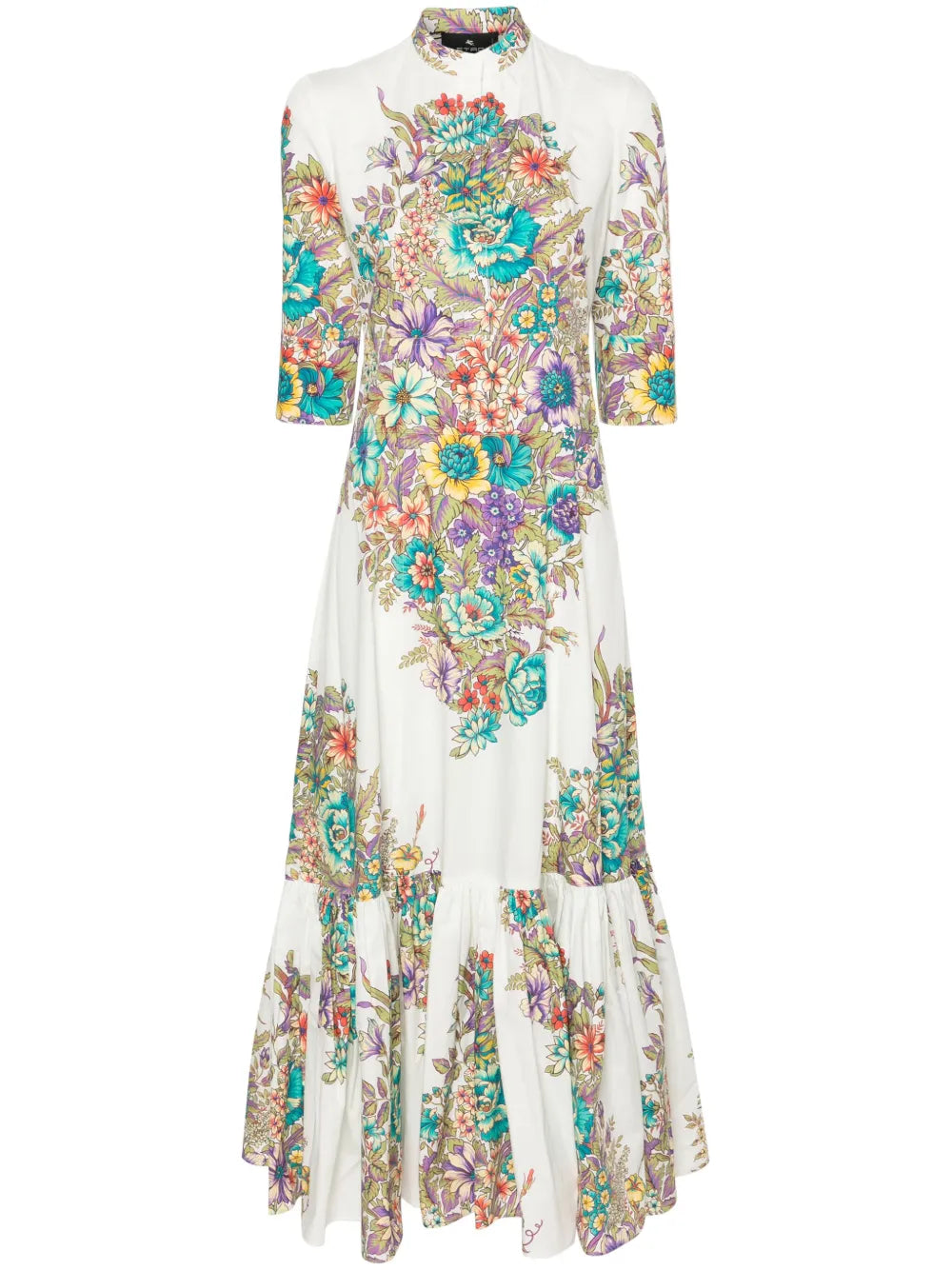 Floral-Print Cotton Maxi Dress
