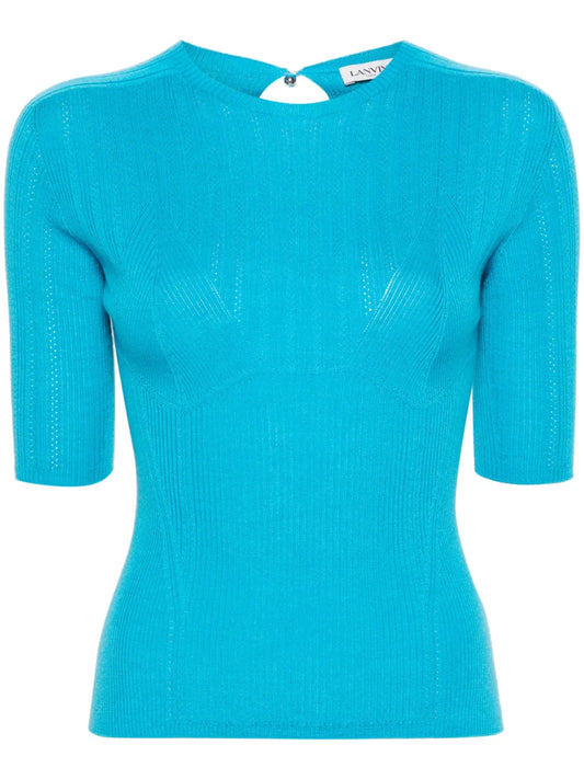 Panelled Knitted Top