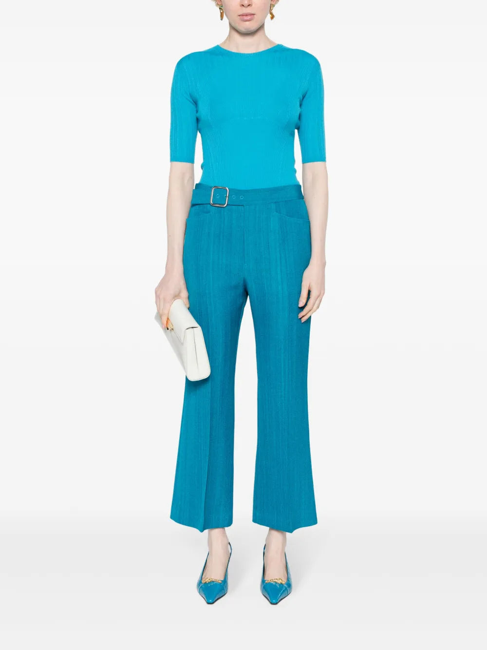 Panelled Knitted Top
