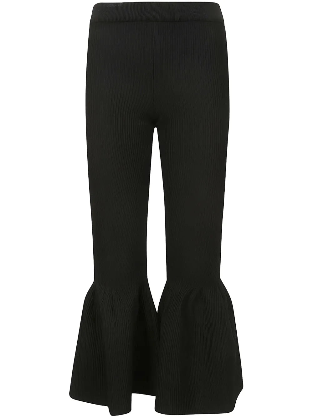 Ribbed Flared Trousers