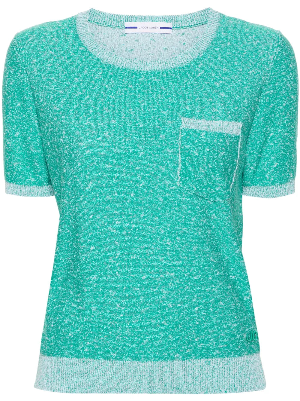 Logo-Embroidered Bouclé T-Shirt