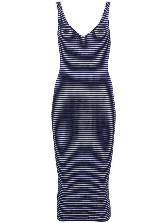 Dana Striped Ribbed Dress