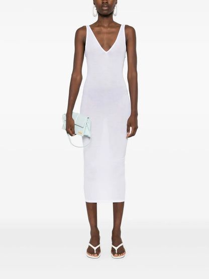 La Femme Amazone Open-Back Dress