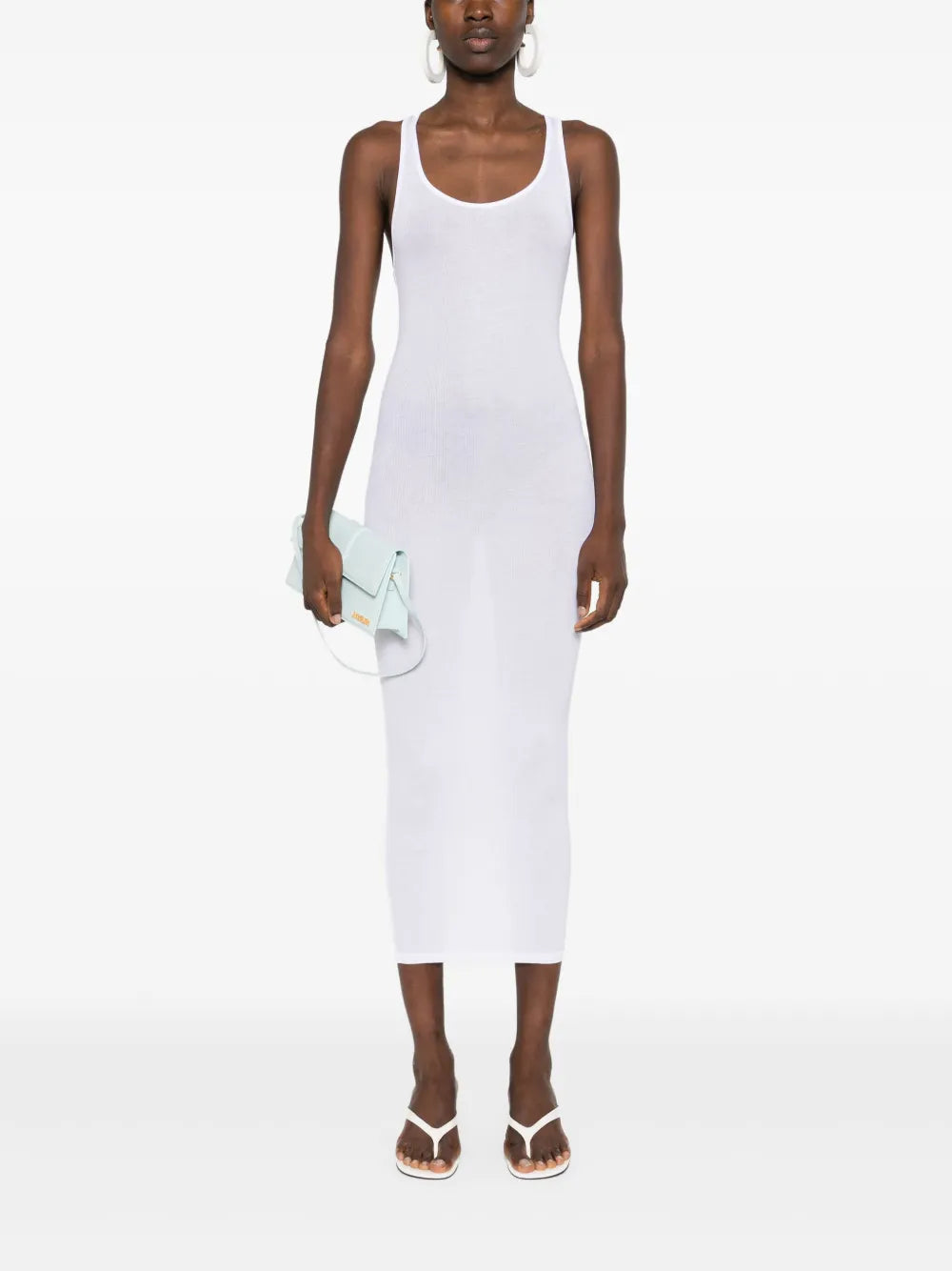 La Femme Amazone Ribbed Midi Dress