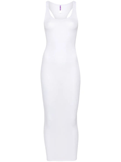 La Femme Amazone Ribbed Midi Dress