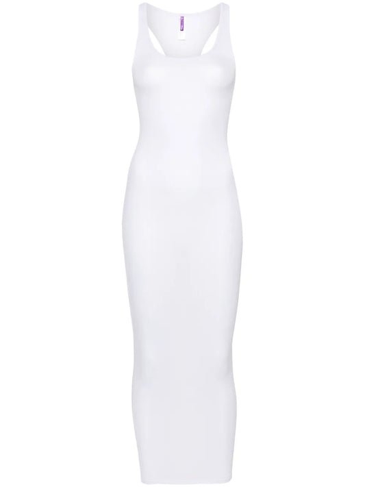 La Femme Amazone Ribbed Midi Dress
