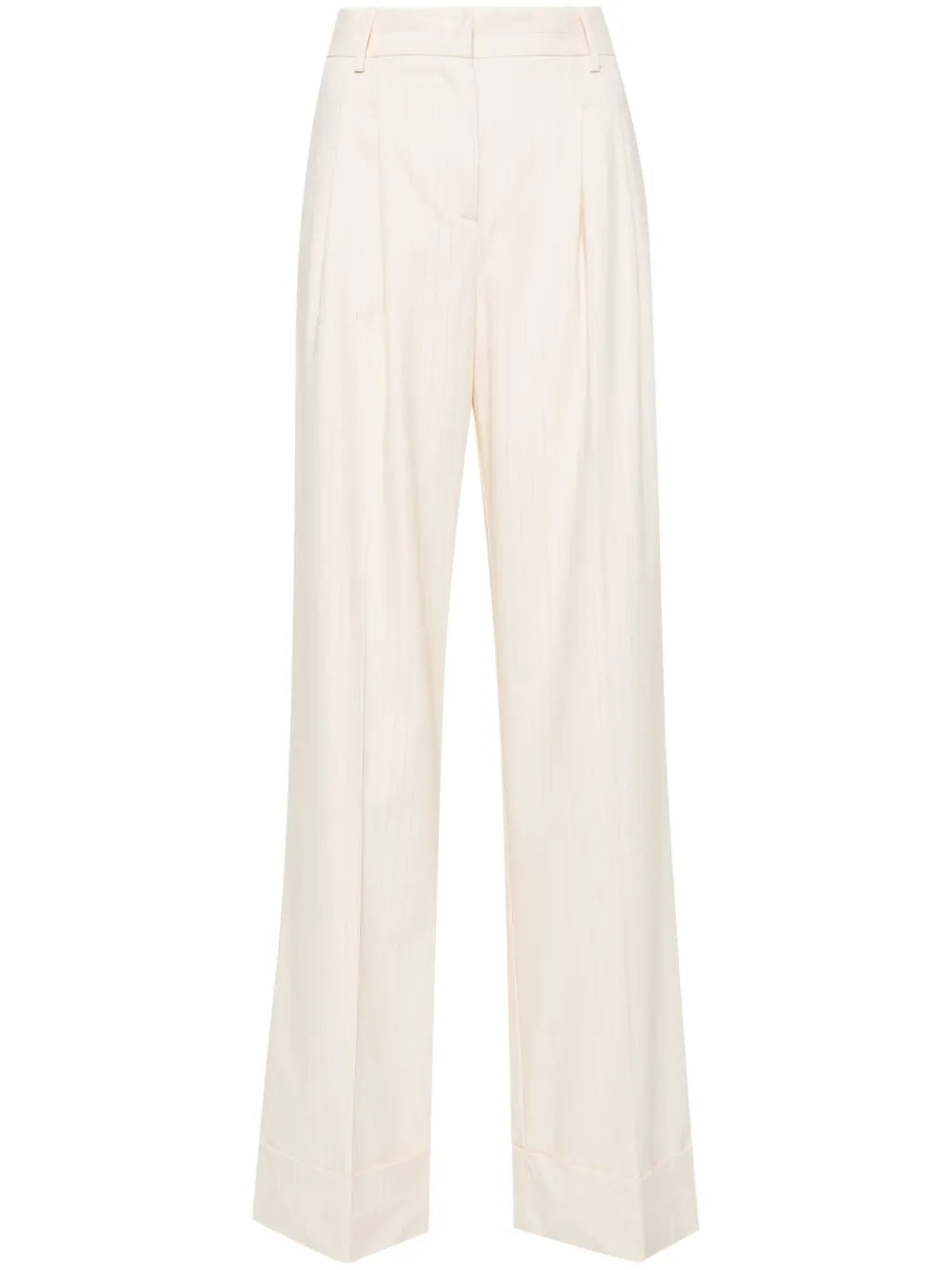 Nathaniel Pinstripe Wide-Leg Trousers