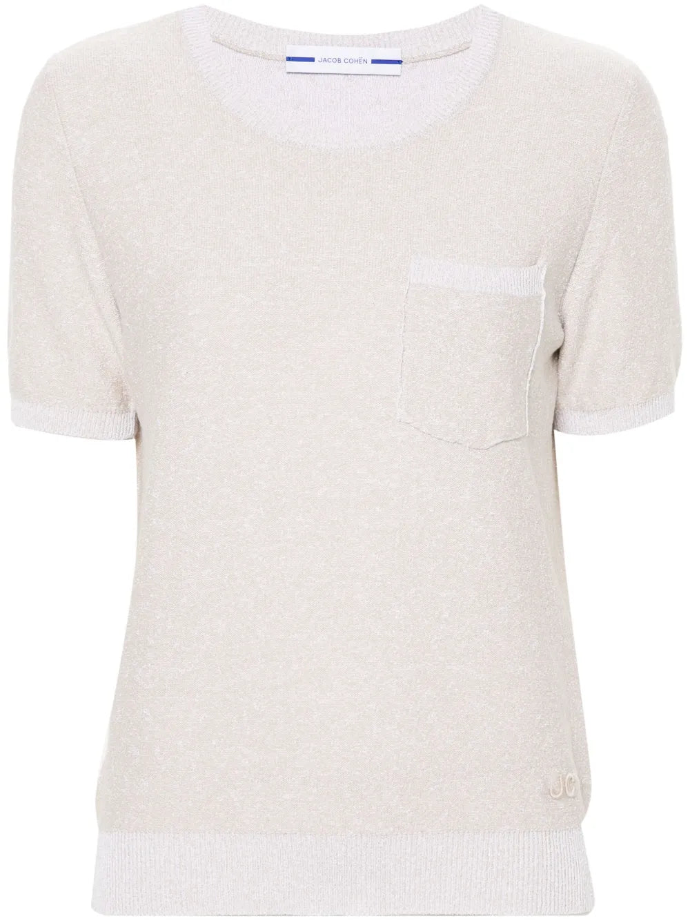 Logo-Embroidered Bouclé T-Shirt