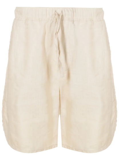 Drawstring-Waist Linen Shorts