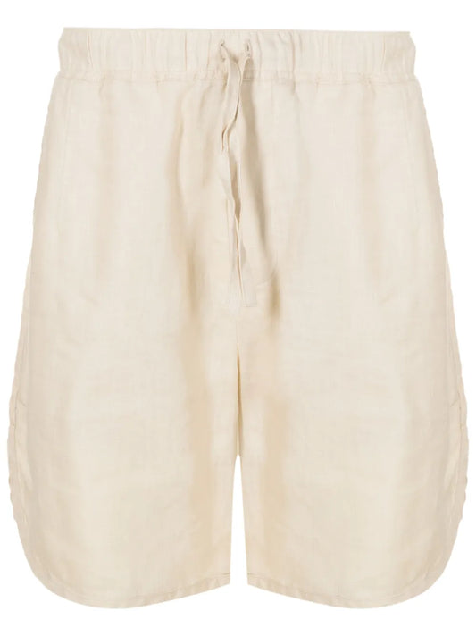 Drawstring-Waist Linen Shorts