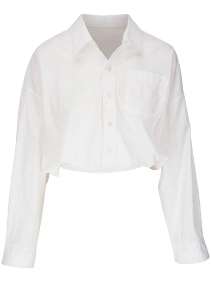Cropped Cotton Shirt