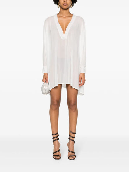Sheer Kaftan Minidress