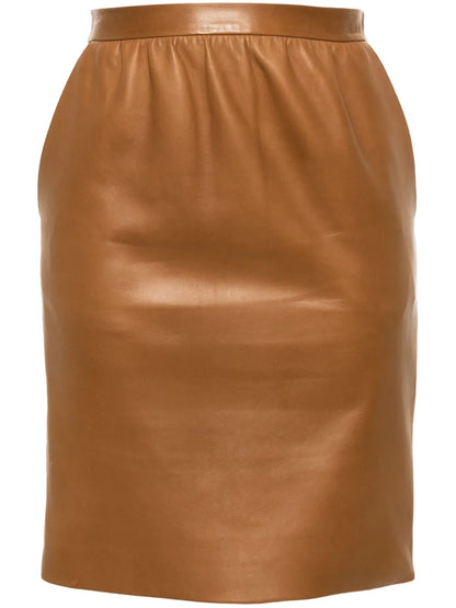 Leather Pencil Skirt