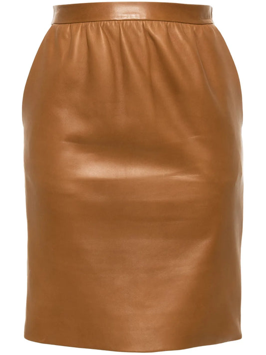 Leather Pencil Skirt