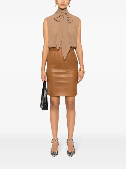 Leather Pencil Skirt