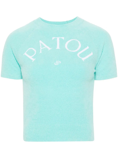 Logo-Jacquard Knitted Top