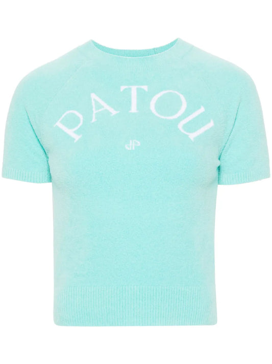 Logo-Jacquard Knitted Top