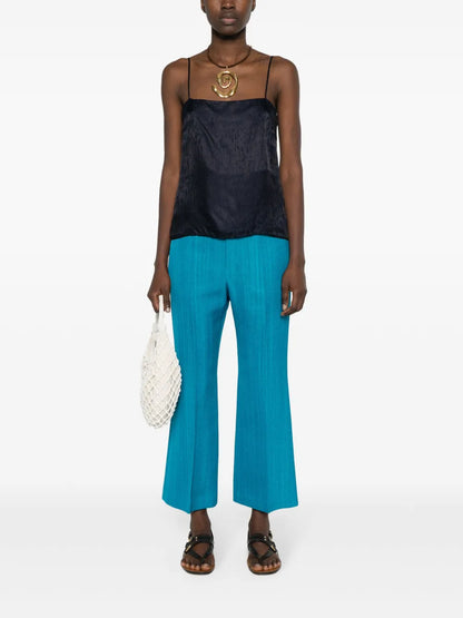 Patterned-Jacquard Top