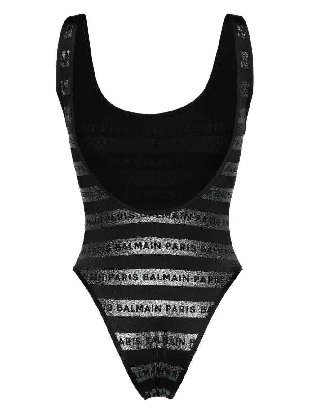 Open-Back Logo-Print Swimsuit