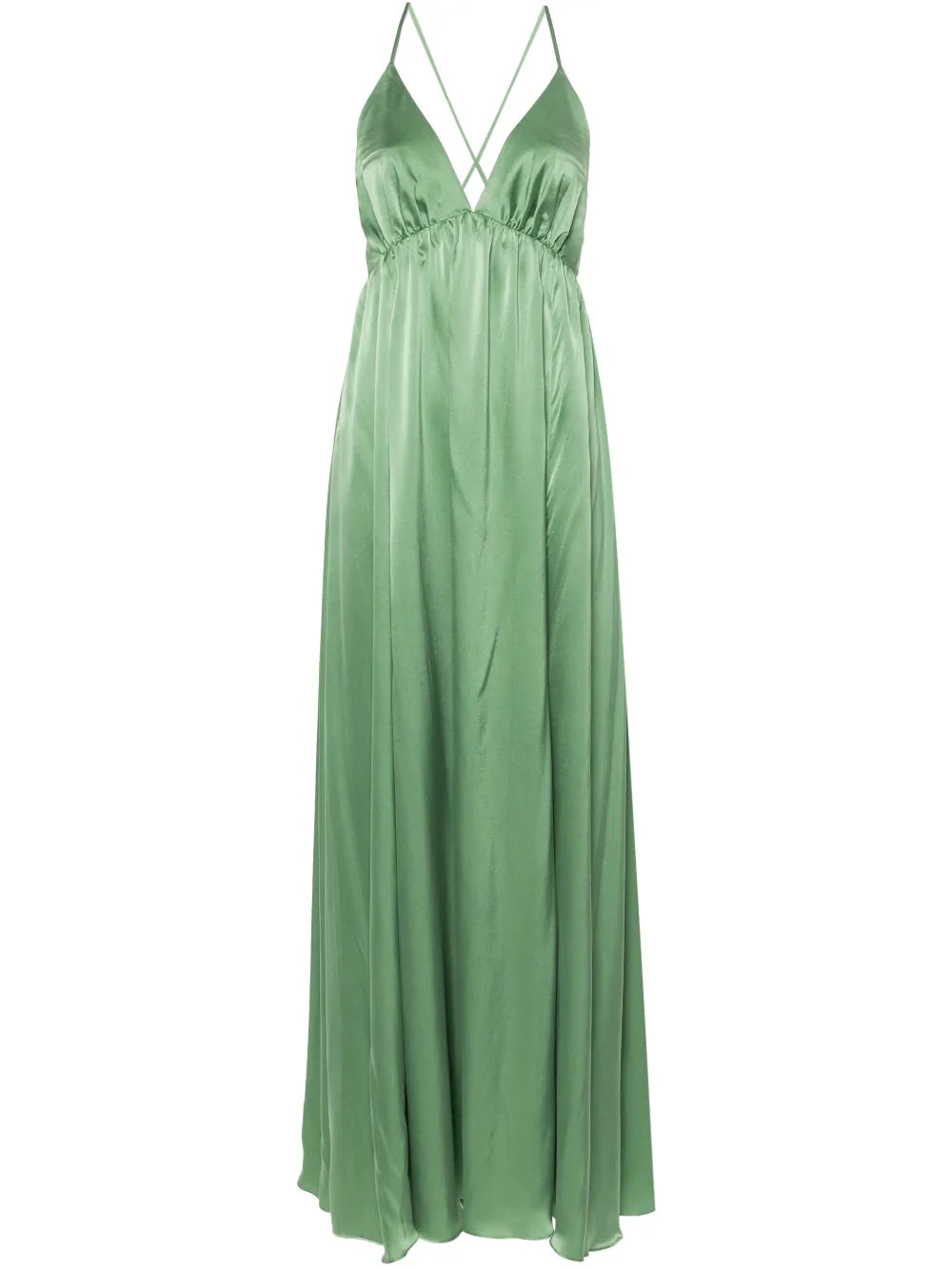 Silk-Satin Maxi Dress