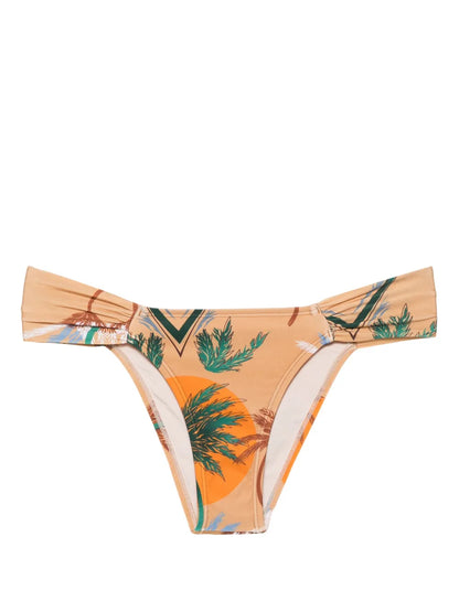 Palm-Tree-Print Bikini Bottom