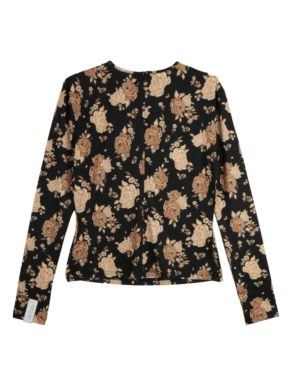 Rose-Print Long-Sleeve T-Shirt