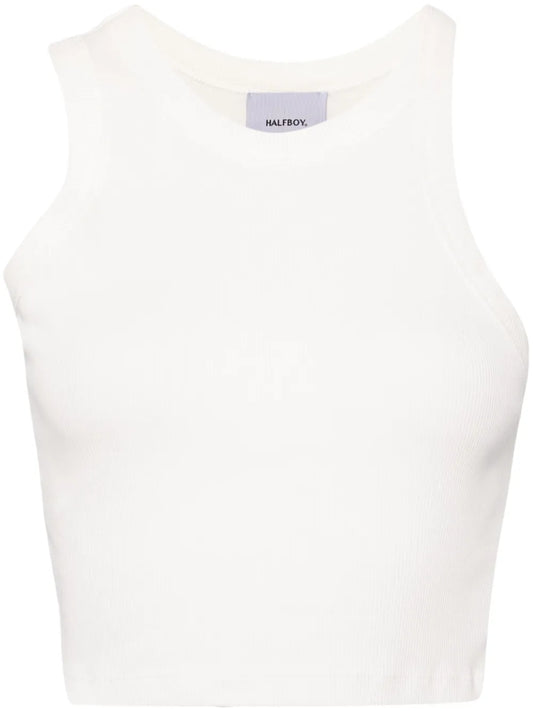 Logo-Embroidered Cotton Top