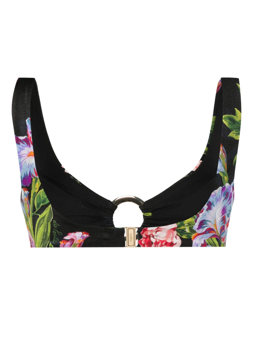 Floral-Print Bikini Top